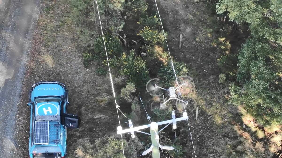 Drones being used to inspect powerlines in Ballarat