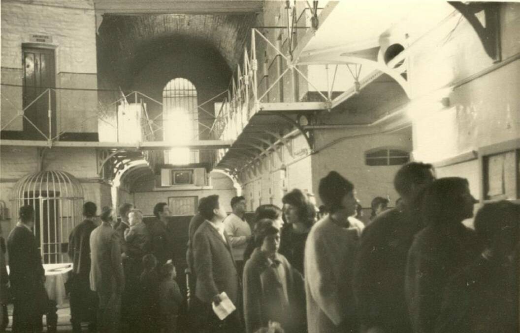 Interior: Inside Ballarat Gaol in the early 1960s. pic: Federation University.