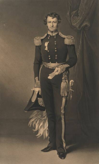 Tall and energetic: Charles La Trobe in the uniform being recreated. The Lt-Gov wore it wherever possible to reinforce his authority.