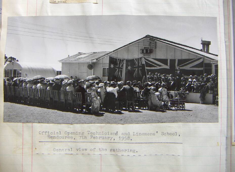 Wendouree: Opening of the Technicians and Linemans' School in Wendouree in 1958.