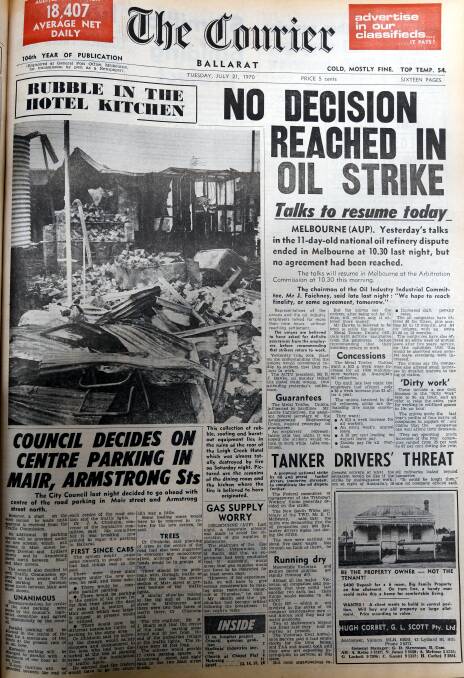 Front page: The Courier in July, 1970.