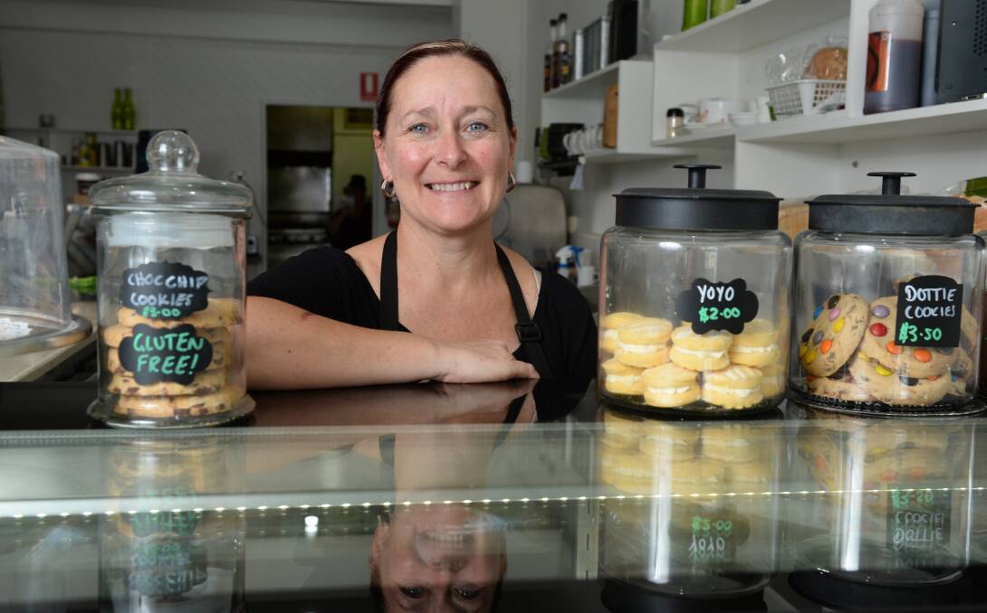 Community contribution: Belinda Murphy of Nibble on Sturt, one of the cafes participating in Meals for Change. Photo: Kate Healy.