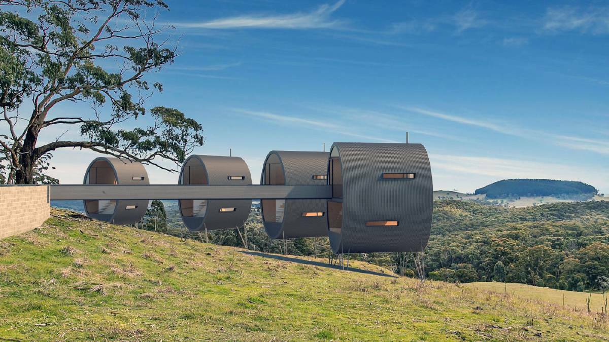 Rejected: a planning drawing of the barrels for Mt Buninyong, rejected by council.