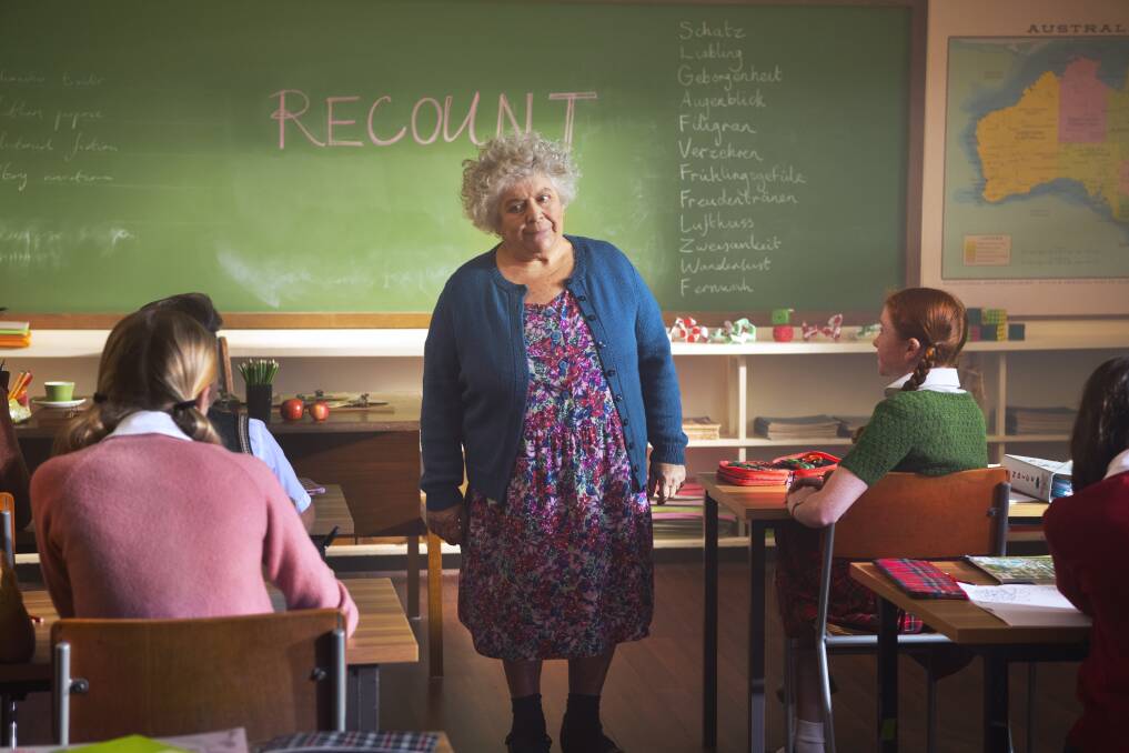 Above: Veteran star Miriam Margolyes in the Australian premiere film H is for Happiness, by John Sheedy.