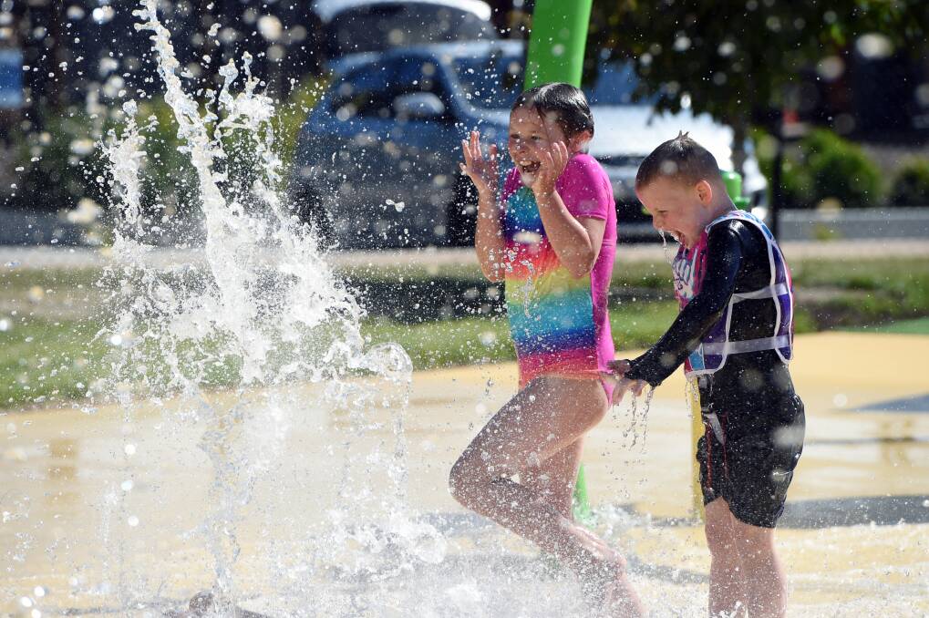 Splash parks and pools: facilities are opening across Ballarat this weekend. Picture: Kate Healy.