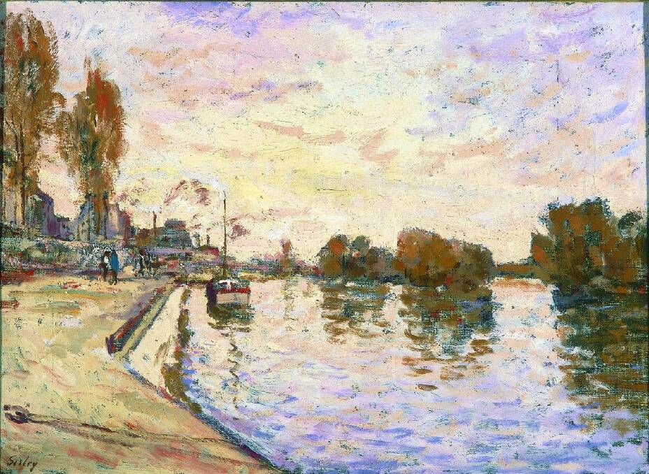 Rise of Impressionism: Alfred Sisley, The Seine at Suresnes, 1874 (detail)