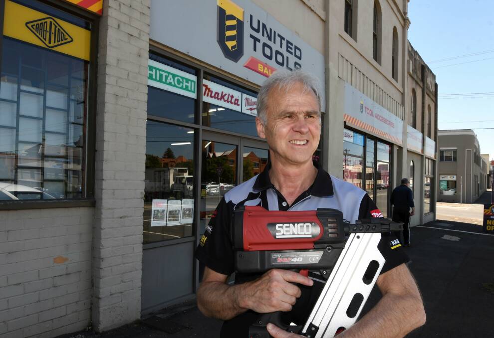 Last days: Kevin Elliott outside Elliott's United Tools, which will close before Christmas. Picture: Lachlan Bence.