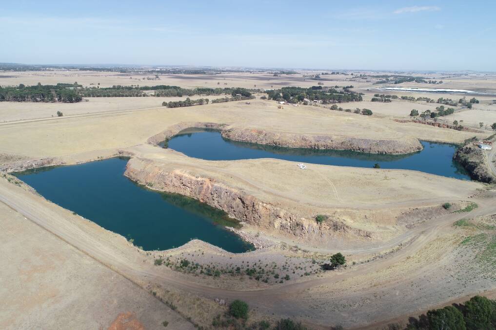 Lakeside views: This former quarry site in Miners Rest is being put forward as Ballarat's latest residential development. Picture: Resi Ventures.