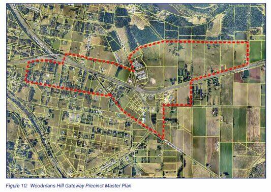 Gateway: Areas covered by the City of ballarat's gateway Precinct Master Plan. Picture: City of Ballarat planning report.