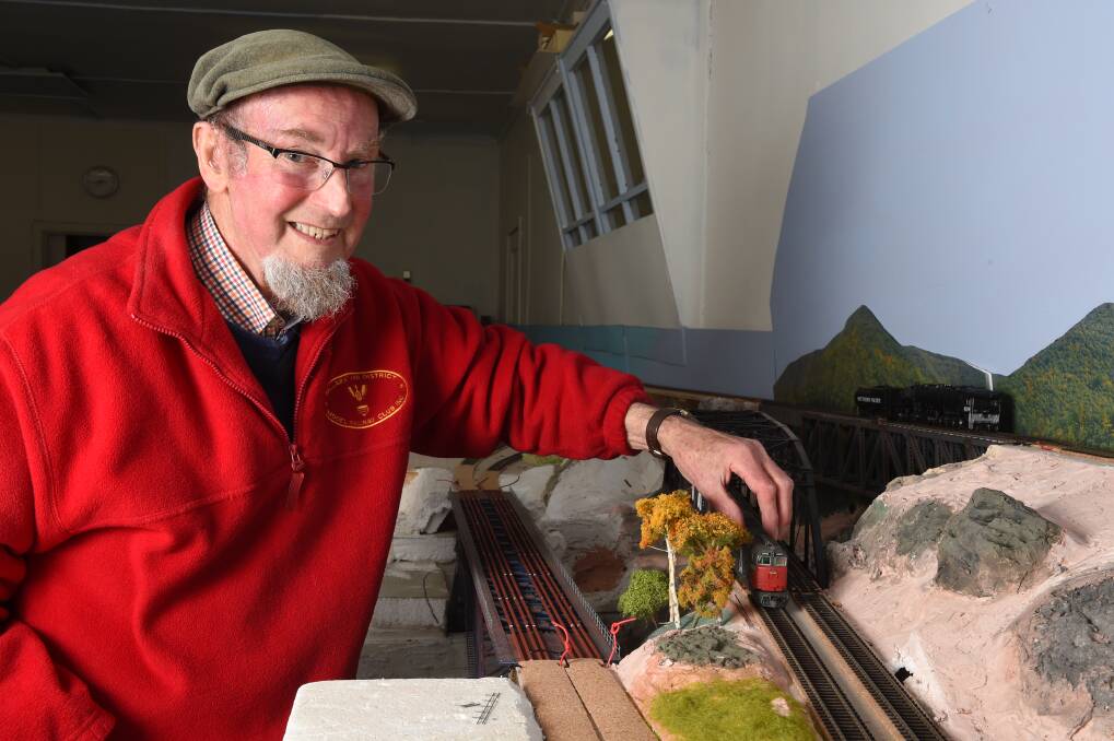 A model life: Paul Richie has been a railway modeller for over 60 years. Picture: Kate Healy.