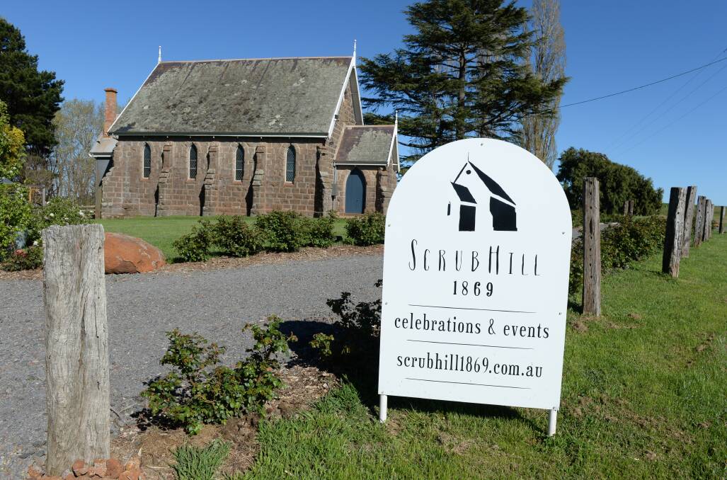 A unique venue: a former church outside Daylesford, Scrub Hill hosts gigs throughout the year. Picture: Kate Healy.