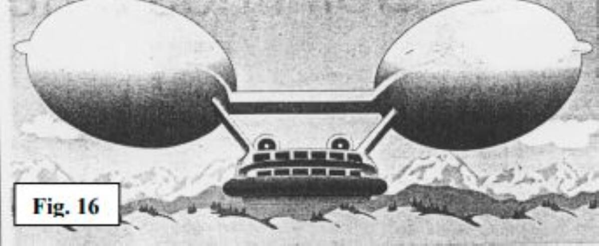 Airships Ahoy: Unbelievably, this image of a proposed dirigible craft formed part of a 'vision statement' which led to the City of Ballarat offering a 50-year lease on the airport.