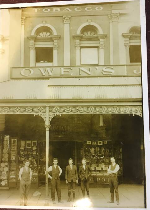 Top - new building on the bones: now the Owen Williams clothing store, this photo was taken in the 1920s. The windows on the first storey remain today.
