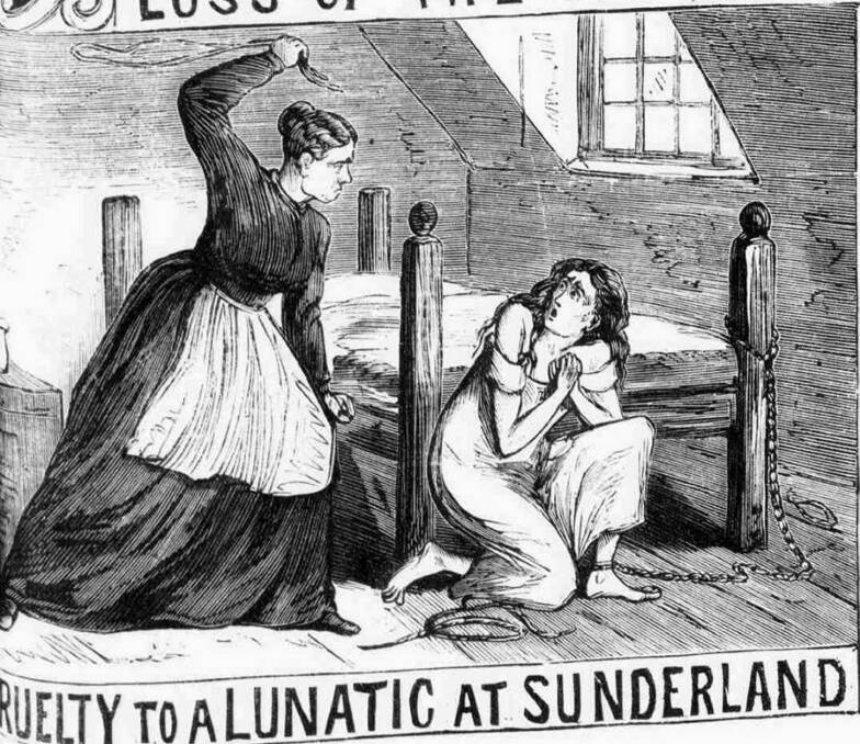 Beatings and brutality: the various illustrated gazettes of the time took pleasure in displaying sadistic engravings of barely clothed female inmates being beaten, while cloaking themselves as journals of truth.