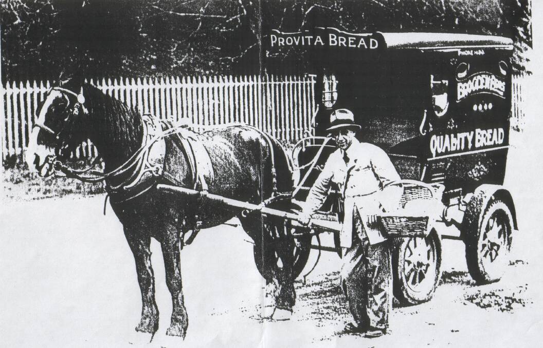Brogden's bakery: Horse and cart.