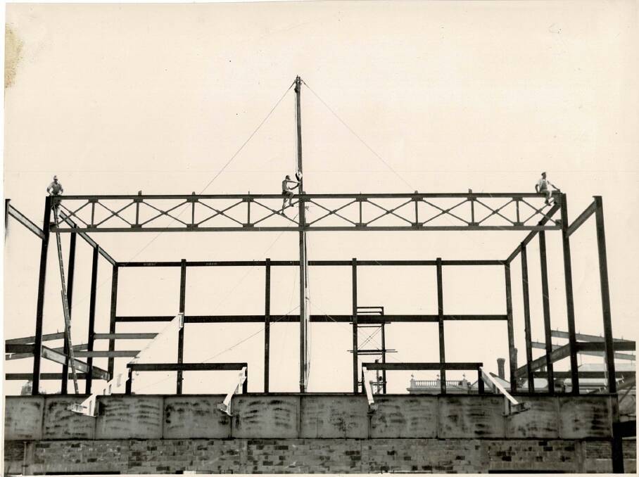 Pictures, mostly from The Courier, of the construction of Civic Hall in the 1950s.
