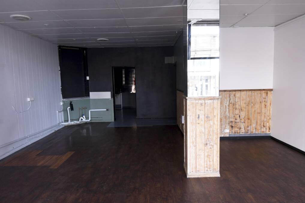 Empty: The former Ballarista cafe in Lydiard Street, now empty. The cafe was given rent-free leasehold during the COVID-19 restrictions. Picture: Lachlan Bence.