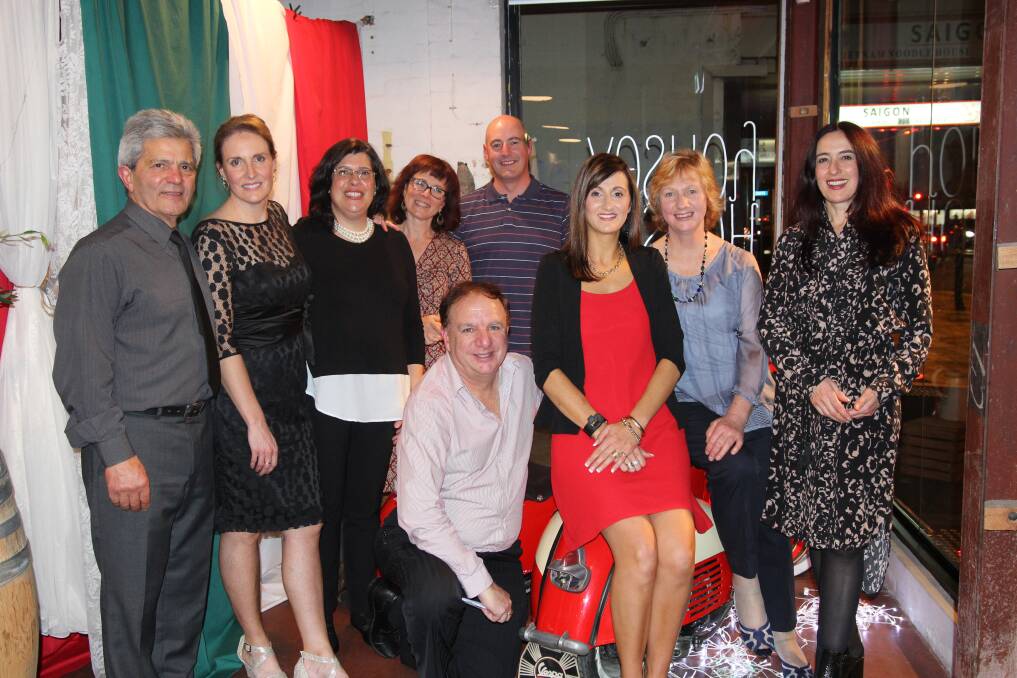 Classes in Italian: Members of the Ballarat Italian Association committee in 2018. Ms Angeli-Urbini is fourth from the left at rear.