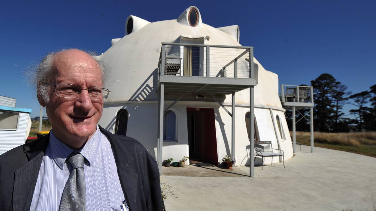 Tony Clarke outside his home in 2017. Mr Clarke is saddened by its demolition.