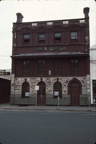 Demolished: Ballarat's Town Hall Hotel, then the Town House, before demolition.