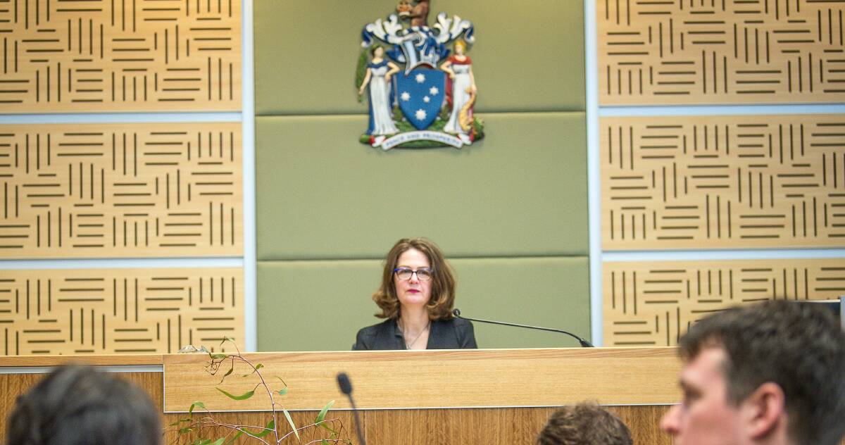 Coroner Caitlin English in court last year. Picture: Justin McManus