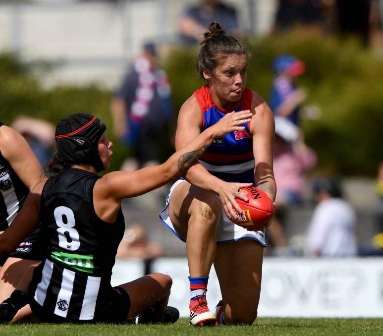SKIPPER: Ellie Blackburn was announced as co-captain of the Western Bulldogs, along with Katie Brennan, during the week. Picture: Joe Castro