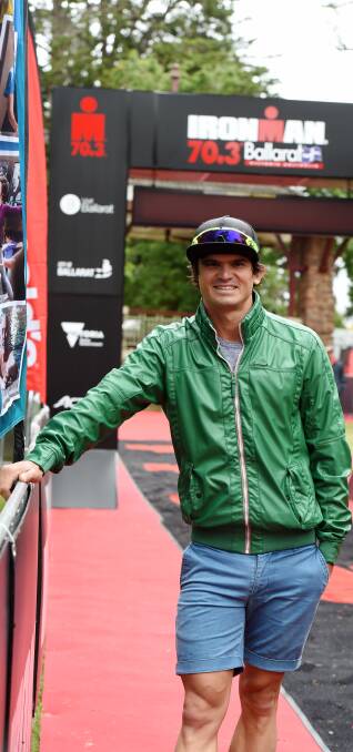 RETURNING CHAMPION: Ironman Matthew Pellow will return to Ballarat in the hope of defending his title in Sunday's Ironman 70.3 Ballarat. Picture: Kate Healy.