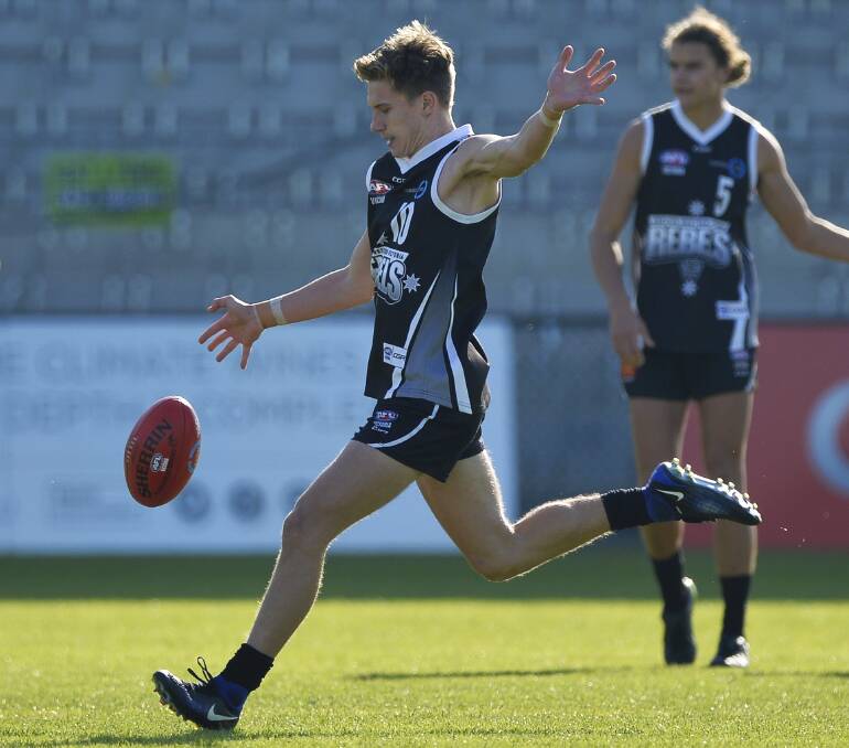 FULL FLIGHT: Rebels livewire Jordan Johnston has shown that he has the class and nous to be in the draft mix.