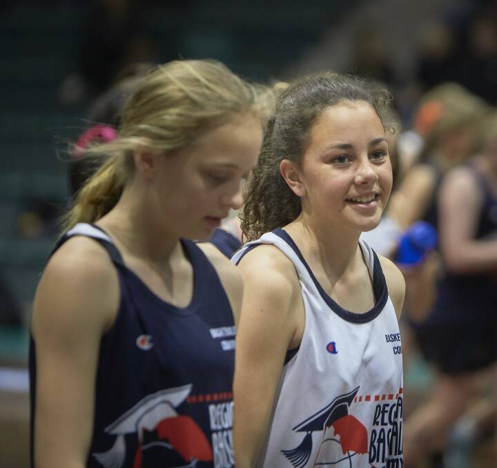 PROMISING: Young gun Chloe Hay, 13, attends the Gold Nugget camp that was held at the Minerdome throughout the week, giving country Victoria players a chance to progress through the ranks. Picture: Luka Kauzlaric