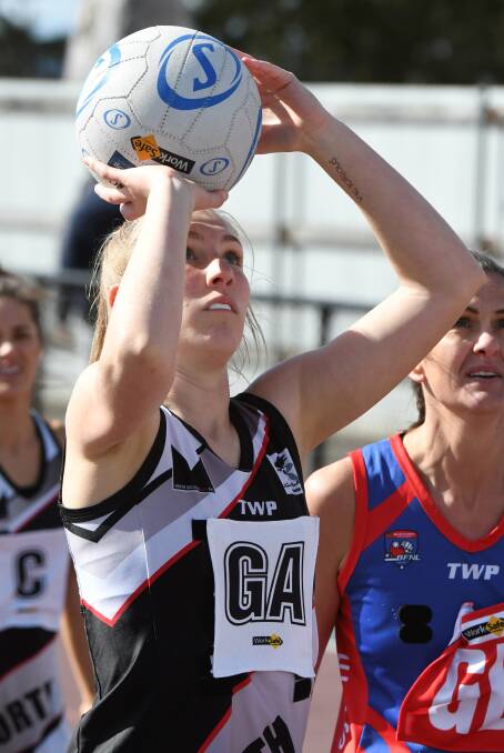 AMONG THE BEST: North Ballarat City's Maddie Selmon was named in the Ballarat Football Netball League A grade team of the year in goal shooter.