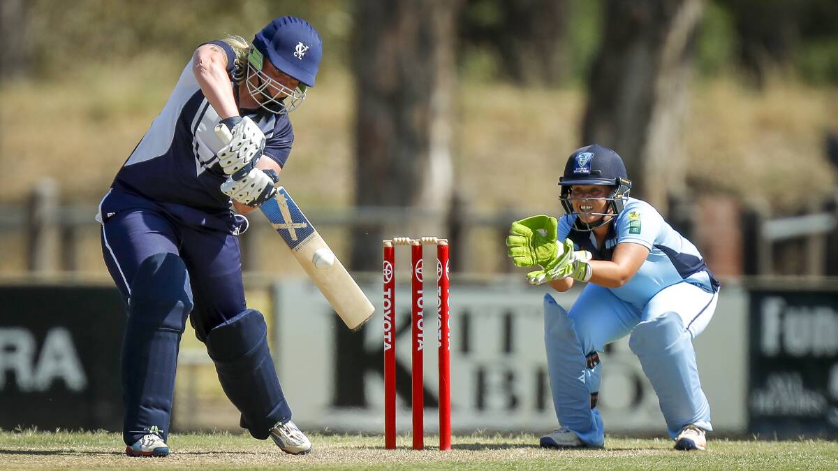 BIG-GAME PLAYER: Ballarat's Renee Moffitt played a key role in Vic Country's Australian Country Cricket Championships victory. Picture: Dylan Burns