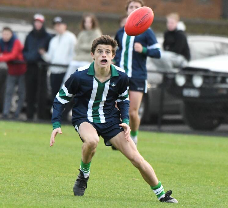 LONGEVITY: St Patrick's College has its sights set on advancing to yet another Herald Sun Shield grand final, Adam Morrish against Ballarat Clarendon College in the BAS grand final pictured. Picture: Lachlan Bence