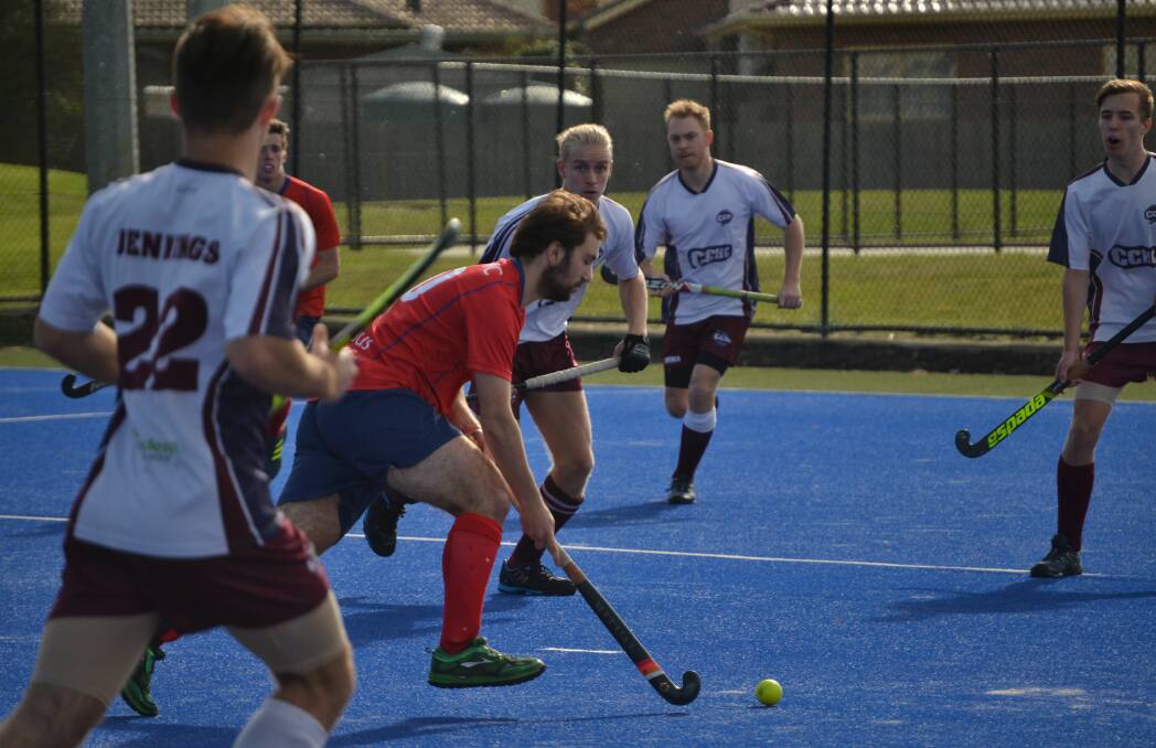 POTENT: WestVic Hockey's Max Ferrier scored three goals against Casey on the weekend, which sees him as the league's leading goal-scorer. Picture: Supplied.