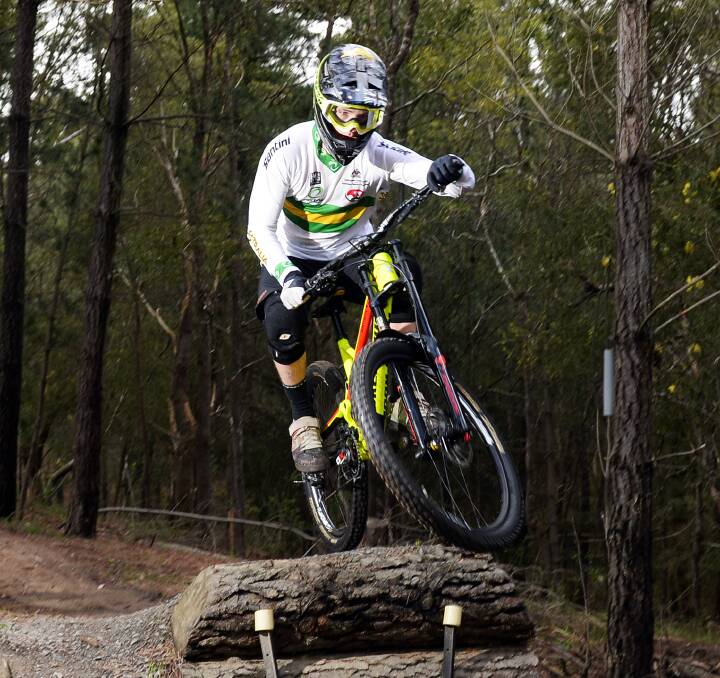 NATIONAL SELECTION: Darcy Coutts is enjoying some strong results that have led to him being selected in the Australian Junior Downhill Team for the World Championships. 