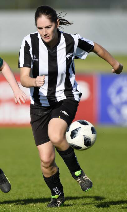 WEAPON: Ballarat North United's Leah Cushion will play a key role in Sunday's preliminary final, she scored both the team's goals in last week's win.