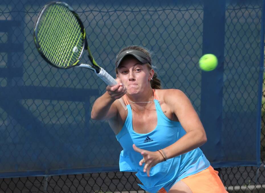 FINE FORM: Zoe Hives claimed her second title in as many weeks, winning the Canberra International on Sunday. Picture: Lachlan Bence