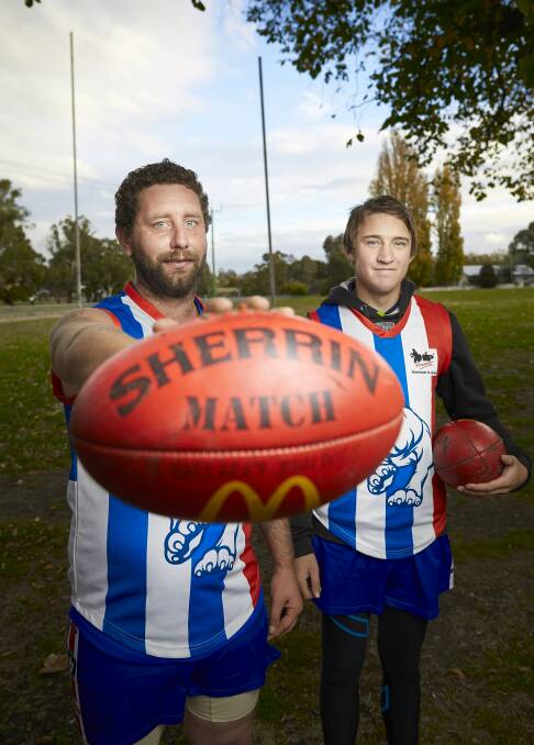 STATE REPRESENTATIVES: Ballarat Bulldogs Evan Reeves and Hary Hunter will pull on the Vic Country jumper in June after being selected for the state side. Picture: Luka Kauzlaric