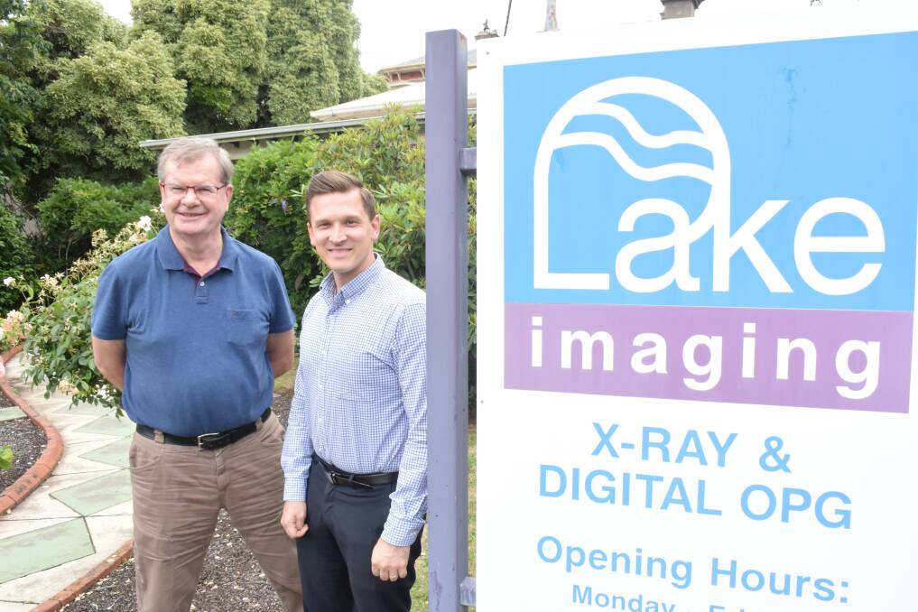 Looking to the future: Dr Bob House and Dr Stefan Khosh. Dr House said delivering the best in quality radiology services to the people of the Ballarat region was always their mission.