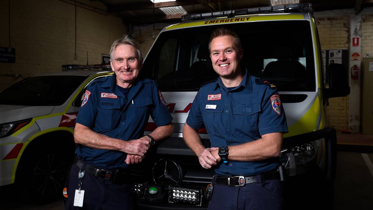 The father-son paramedic duo preparing for their final shift together