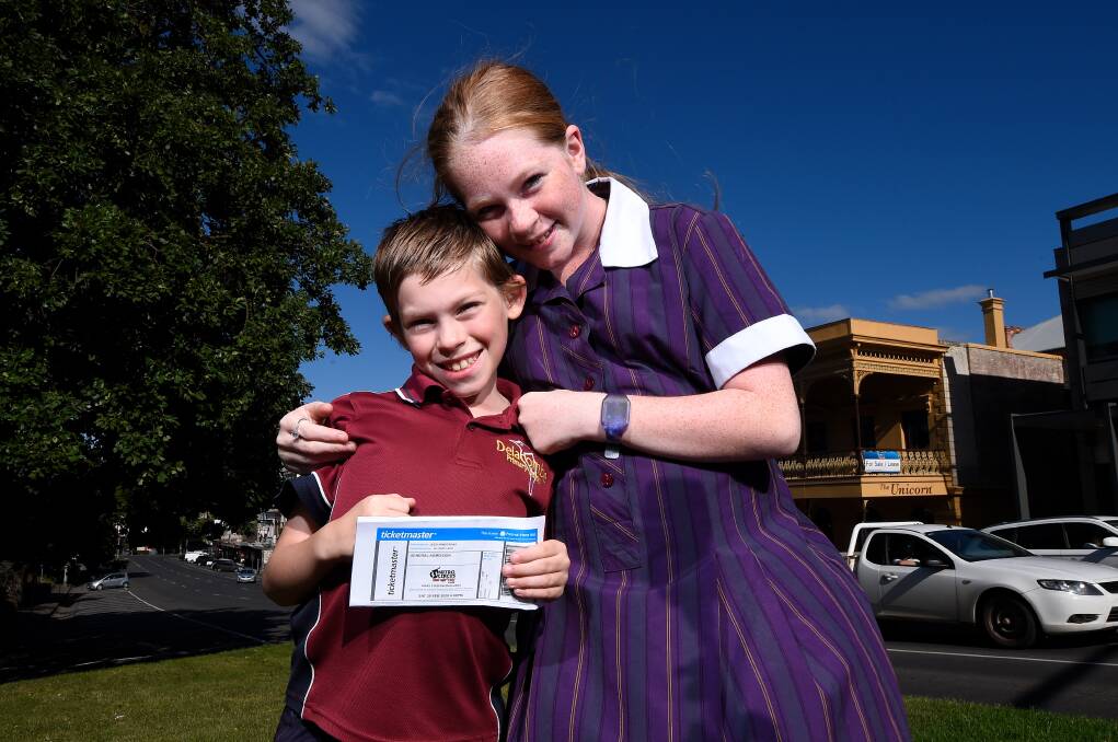Gabriel and Paige Redman are two of the lucky recipients to attend Nitro Circus at the weekend. Picture: Adam Trafford