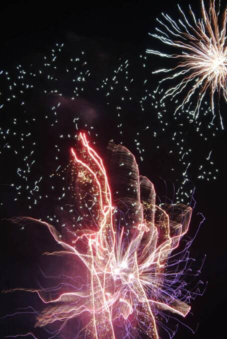 Saturday night's fireworks as captured by Abbey Woodyatt.