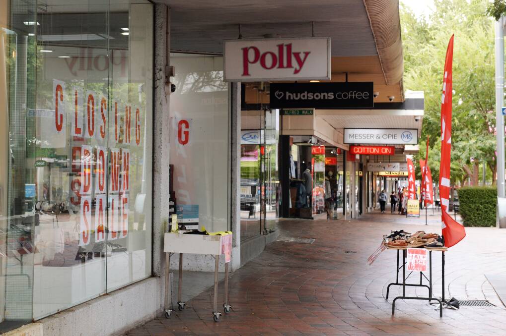 Polly Shoes will close its doors. Picture: Kate Healy