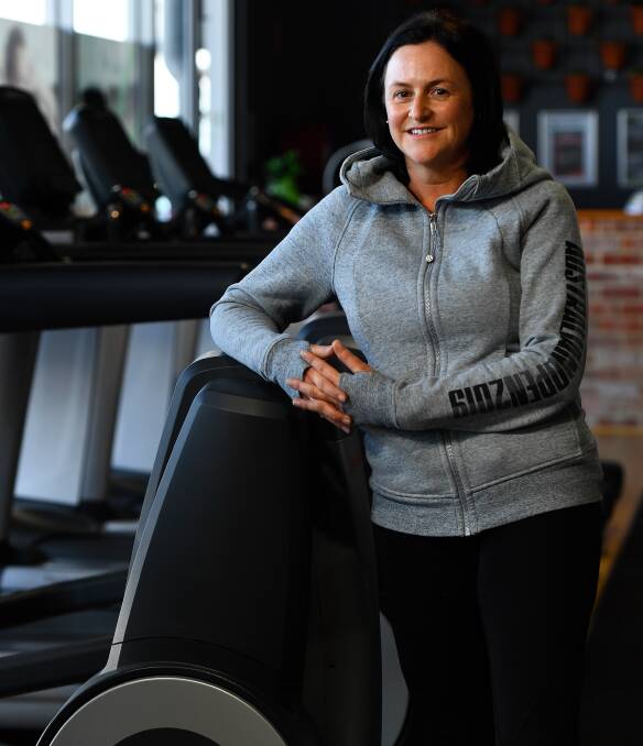 THIS GIRL CAN: Deb Cronin takes time out at QuickFit Delacombe. Picture: Adam Trafford