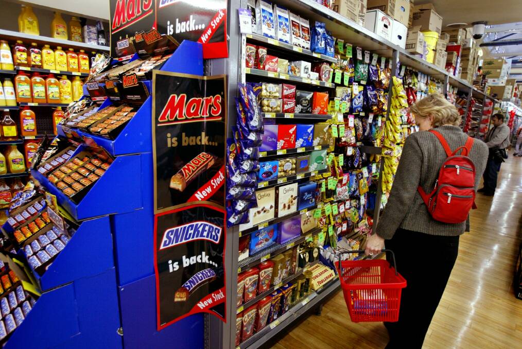 As well as its eponymous Mars bar, the company makes Snickers, Milky Way and M&Ms. Picture: BEN RUSHTON