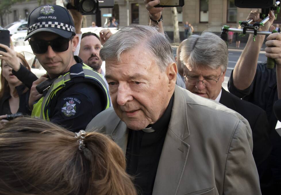 Cardinal George Pell in February this year. Picture: Andy Brownbill
