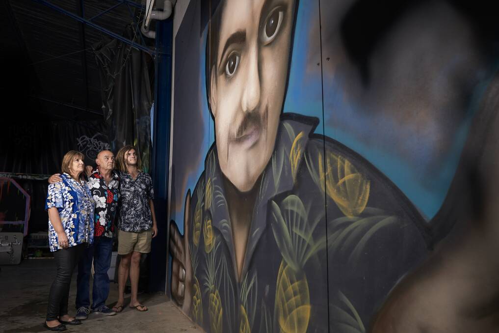 Remembering Jacky Boy: Janine, Dave and Mitch Brownlee take a look at the giant mural painted of their lost son and brother, 21-year-old Jack. 