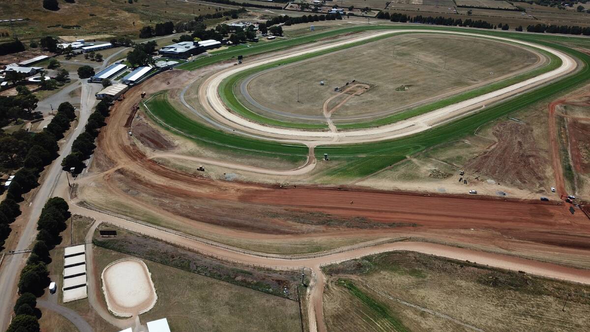 Ballarat Turf Club from above. Picture: Skyline Drone Imaging