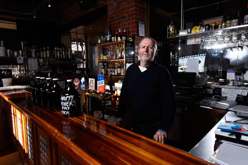 END OF AN ERA: It will be a sad day for Robert Gayton when Thommo's Hotel changes hands. Picture: Lachlan Bence