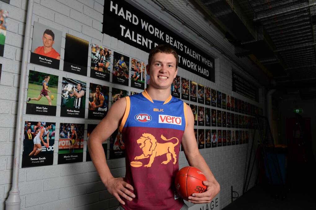 Tom when he was drafted from the GWV Rebels in 2018.