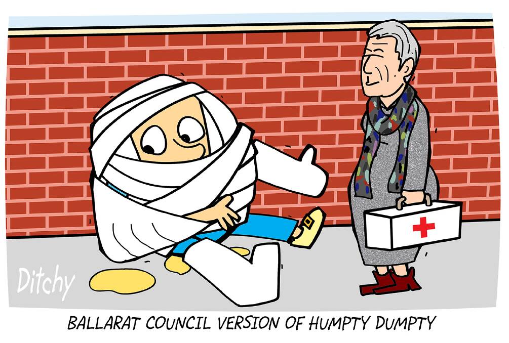 Ballarat's version of Humpty Dumpty included in Ditchy's latest news round-up